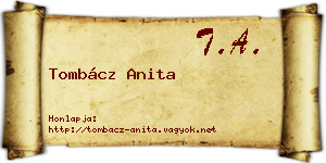 Tombácz Anita névjegykártya