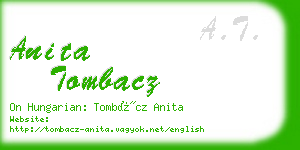 anita tombacz business card